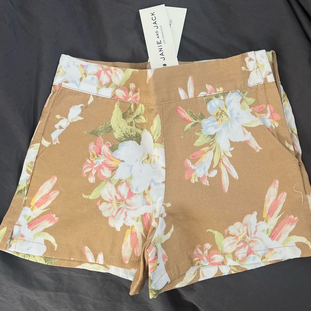 Janie and Jack Floral Tan Women's Shorts